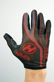 HAVEN Cyklistické rukavice dlouhoprsté - SOLAR LONG - červená