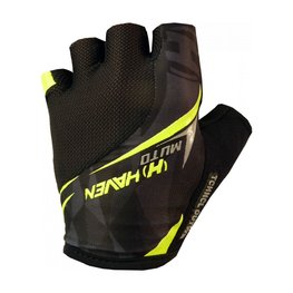 HAVEN Cyklistické rukavice krátkoprsté - MUTO - černá/zelená