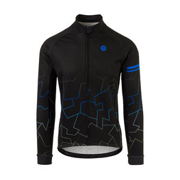 AGU Cyklistická zateplená bunda - CAMO OUTLINE TREND - bílá/černá