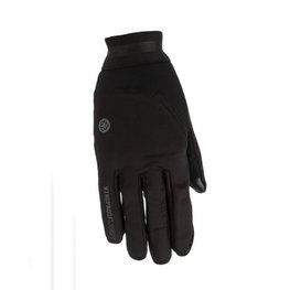 AGU Cyklistické rukavice dlouhoprsté - LIGHT WINDPROOF - černá