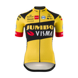 AGU Cyklistický dres s krátkým rukávem - JUMBO-VISMA '20 LADY - černá/žlutá
