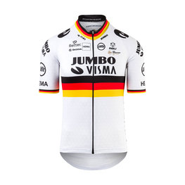 AGU Cyklistický dres s krátkým rukávem - JUMBO-VISMA 2021 - bílá/žlutá/červená