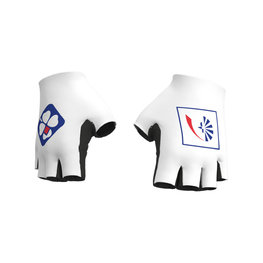 ALÉ Cyklistické rukavice krátkoprsté - GROUPAMA FDJ 2018 - bílá