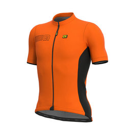 ALÉ Cyklistický dres s krátkým rukávem - COLOR BLOCK - oranžová