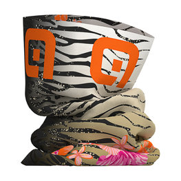 ALÉ Cyklistický nákrčník - SAVANA - bílá/zlatá