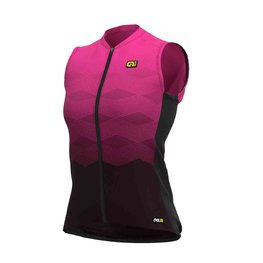 ALÉ Cyklistický dres bez rukávů - MAGNITUDE LADY - modrá