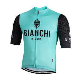BIANCHI MILANO Cyklistický dres s krátkým rukávem - PEDASO - černá/modrá