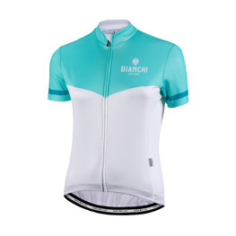 BIANCHI MILANO Cyklistický dres s krátkým rukávem - GINOSA LADY - modrá/bílá