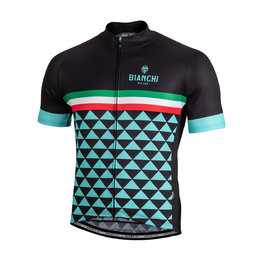 BIANCHI MILANO Cyklistický dres s krátkým rukávem - CODIGORO - černá