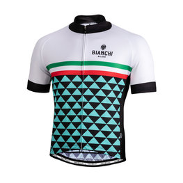 BIANCHI MILANO Cyklistický dres s krátkým rukávem - CODIGORO - bílá
