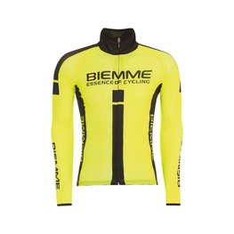 Cyklistický dres s dlouhým rukávem zimní - JAMPA™ 2.0 WINTER - černá/žlutá