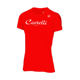 CASTELLI Cyklistické triko s krátkým rukávem - CLASSIC W - červená