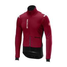CASTELLI Cyklistická zateplená bunda - ALPHA ROS - černá/červená