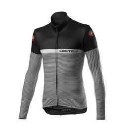 CASTELLI Cyklistický dres s dlouhým rukávem zimní - MARINAIO LONG - černá/šedá
