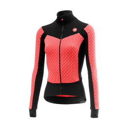 CASTELLI Cyklistický dres s dlouhým rukávem zimní - SFIDA LADY WINTER - černá/růžová