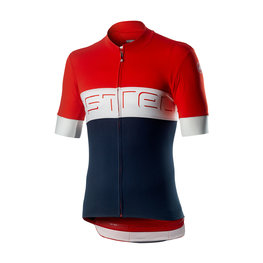 CASTELLI Cyklistický dres s krátkým rukávem - PROLOGO VI - červená/zelená/modrá