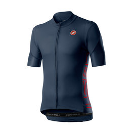 CASTELLI Cyklistický dres s krátkým rukávem - ENTRATA V - modrá