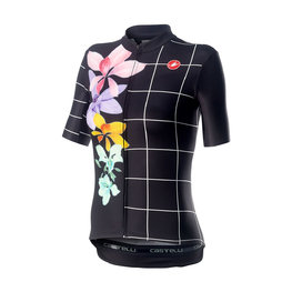 CASTELLI Cyklistický dres s krátkým rukávem - FIORITA LADY - černá