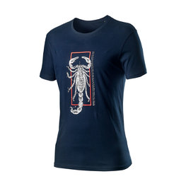 CASTELLI Cyklistické triko s krátkým rukávem - LOGO - modrá