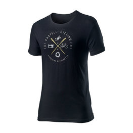 CASTELLI Cyklistické triko s krátkým rukávem - SARTO - černá