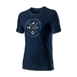 CASTELLI Cyklistické triko s krátkým rukávem - SARTO - modrá