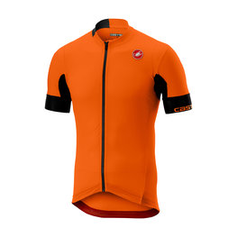 CASTELLI Cyklistický dres s krátkým rukávem - AERO RACE 4.1 SOLID - oranžová