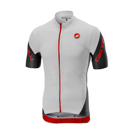 CASTELLI Cyklistický dres s krátkým rukávem - ENTRATA 3.0 - bílá/červená