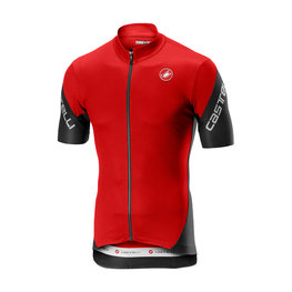 CASTELLI Cyklistický dres s krátkým rukávem - ENTRATA 3.0 - červená/černá