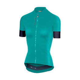 CASTELLI Cyklistický dres s krátkým rukávem - ANIMA 2.0 LADY - modrá/zelená