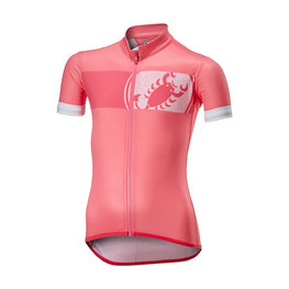 CASTELLI Cyklistický dres s krátkým rukávem - FUTURE RACER KIDS - růžová