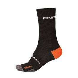 Cyklistické ponožky klasické - BAABAA MERINO WINTER - černá