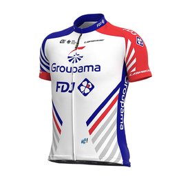 ALÉ Cyklistický dres s krátkým rukávem - GROUPAMA FDJ 2020 - modrá/červená/bílá