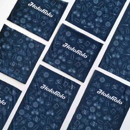 Cyklistický nákrčník - HOLOKOLO MIDNIGHT - bílá/modrá