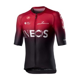 CASTELLI Cyklistický dres s krátkým rukávem - INEOS 2020 - červená/černá