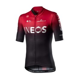 CASTELLI Cyklistický dres s krátkým rukávem - INEOS 2020 - červená/černá
