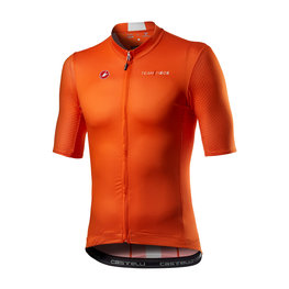 CASTELLI Cyklistický dres s krátkým rukávem - INEOS 2020 THE LINE - oranžová