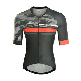 MONTON Cyklistický dres s krátkým rukávem - JAT III - červená/černá