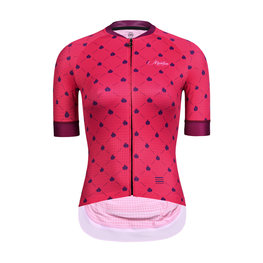 MONTON Cyklistický dres s krátkým rukávem - LADYBUG LADY - červená/růžová