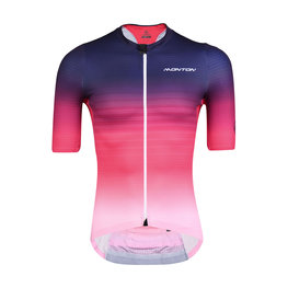 MONTON Cyklistický dres s krátkým rukávem - SAIUN - černá/červená