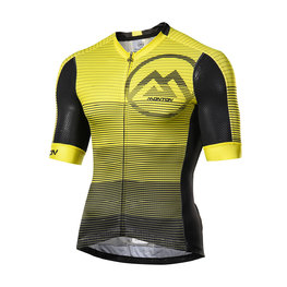 MONTON Cyklistický dres s krátkým rukávem - GRADIANT FUN - žlutá/černá