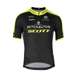 GIORDANA Cyklistický dres s krátkým rukávem - MITCHELTON-SCOTT '20 - černá/žlutá