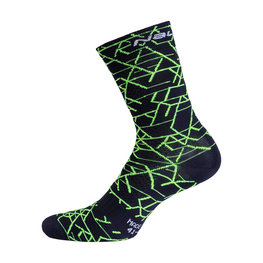 NALINI Cyklistické ponožky klasické - AIS SAETTA 2.0 H19 - žlutá/černá