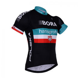 BONAVELO Cyklistický dres s krátkým rukávem - BORA PRESEASON KIDS - černá