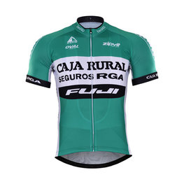 Cyklistický dres s krátkým rukávem - CAJA RURAL 2017 - zelená/bílá