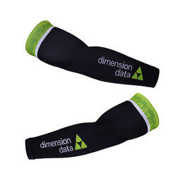 BONAVELO Cyklistické návleky na ruce - DIMENSION DATA 2018 - černá/zelená