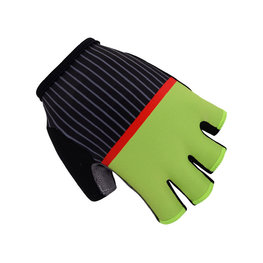 Cyklistické rukavice krátkoprsté - TREK 2017 - žlutá/černá