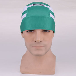 BONAVELO Cyklistická bandana - CAJA RURAL 2018 - tyrkysová/bílá