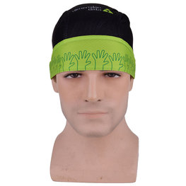 Cyklistická bandana - DIMENSION DATA 2018 - černá/zelená