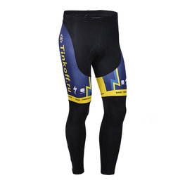 Cyklistické kalhoty dlouhé bez laclu - SAXO BANK 2013 WNT - modrá/žlutá/černá