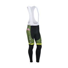 Cyklistické kalhoty dlouhé s laclem - VINI FANTINI 13 SMR - žlutá/černá